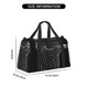 thumbnail image 3 of Fotbe Geometric Lines Dog Art Bolsa de Viaje con Estampado, Bolsa de Fin de Semana para Mujer con Compartimento para Zapatos, Bolsa de Gimnasio con Bolsillo Húmedo, 3 of 7