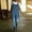 Blue, variant on Denim Overall Jumpsuit for Women with Adjustable Straps, Button Front, Washed Finish, Loose Wide Leg Fit Blue XL