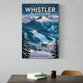 thumbnail image 6 of Vintage Whistler Cityscape Retro Canadian Tourism with Mountain Views & Outdoor Adventures Print Poster, 6 of 8