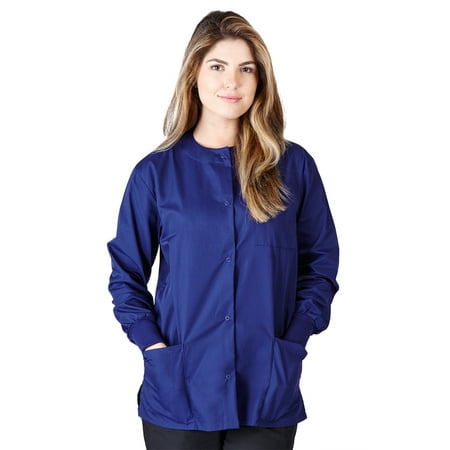 

Natural Uniforms Medical Scrub Jacket G102 (True Navy Large)