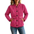thumbnail image 2 of Plus Size Jackets for Women Quilted Lightweight Button Down Puffer Jacket Coats Padded Outwear with Pockets, 2 of 7