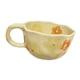 thumbnail image 5 of Taza de desayuno, taza de té, taza de café reutilizable única con flor, hecha a mano. flor naranja, 5 of 9