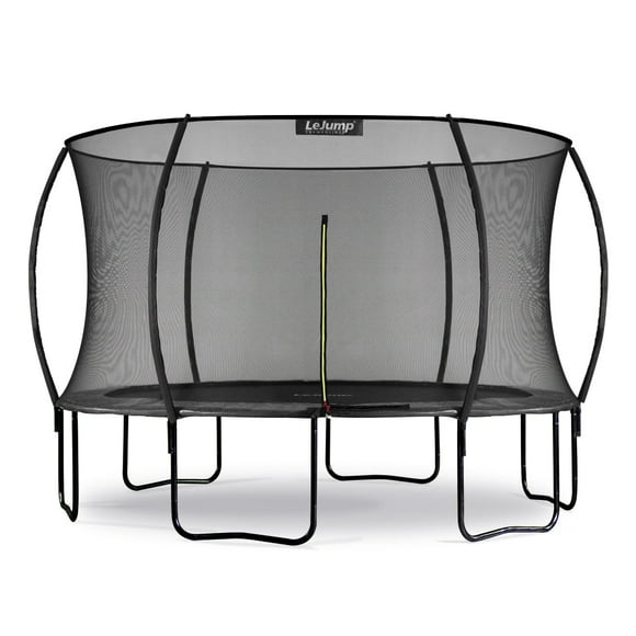 LeJump Trampolines Ronds d'Extérieur en Forme de Citrouille 12 Pieds pour Enfants et Adultes Approuvés par TUV Limite Max 150 kg