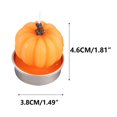 thumbnail image 3 of Uutvmp Halloween Pumpkin Shaped Art Candles,Spooky Pumpkin Scented Candle,Spooky Party Decorations, Festive Holiday Gifts, Miniature Halloween Candles, 6PCS (Orange), 3 of 7