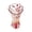 A, variant on Gradient Embossed Crystal Glass Vase Scalloped Wavy Rim Thick‑Wall Heavy‑Duty Decorative Flower Vase