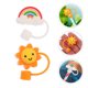 thumbnail image 2 of 2 PCS Creative Silicone Straw Straw puntas de paja cubiertas protectores de paja de dibujos animados, 2 of 5