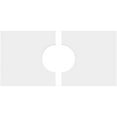 thumbnail image 4 of 12"W x 6"H x 3"ID x 4"C x 1"P Rectangle Architectural Grade PVC Contemporary Ceiling Medallion, Two Piece, 4 of 11