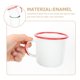 thumbnail image 2 of 2Pcs Enamel Water Cup Enamel Coffee Mug Outdoor Camping Cup Juice Cup Home Supplies, 2 of 3