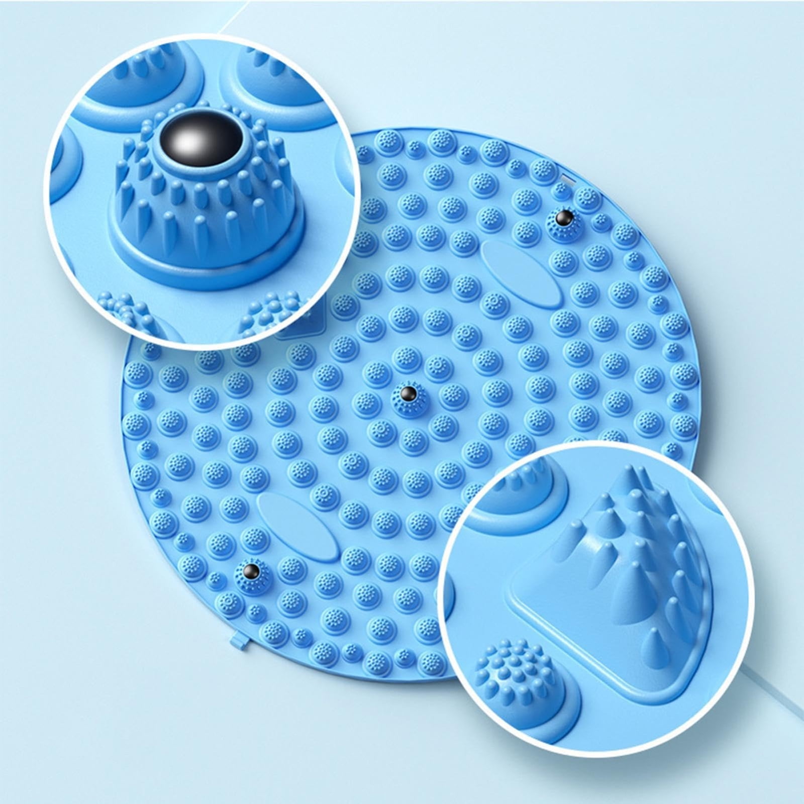 Foot Massager Mat - Reflexology Mat with Magnetic Therapy Acupressure Disc - Ergonomic Acupressure Mat for Feet Relaxation, Pressure Point Pad for Foot Pain Relief - FSA/HSA Eligible
