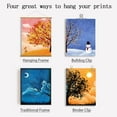 thumbnail image 7 of 1 Set 6PCS Four Seasonal Scenery Wall Art Prints Morning Evening Scenery Wall Art Canvas Poster Sun Moon Unframed Canvas Prints Wall Art for Living Room Home Decor, 7 of 7