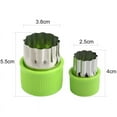thumbnail image 3 of 12 Pack Vegetable Cutter Shapes, Mini Pie Fruit Cookie Cutters, Food Decorative Cookie Cutter, for Baking Tools and Food Supplements Accessories Crafts for Kitchen, Green, 3 of 5