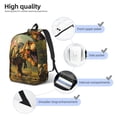 thumbnail image 4 of Yiaed Realistic Style Forest Dinosaur Print Backpack, Premium Laptop Backpack, Travel Backpack for Women, Lightweight Backpacks, Comfortable Back Pack-Small, 4 of 7