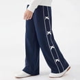 thumbnail image 3 of OGLCCG Tween Girl's 3D Bowknot Sweatpants High Waisted Wide Leg Casual Joggers Pants Loose Y2K Athletic Trousers with Pockets, 3 of 7