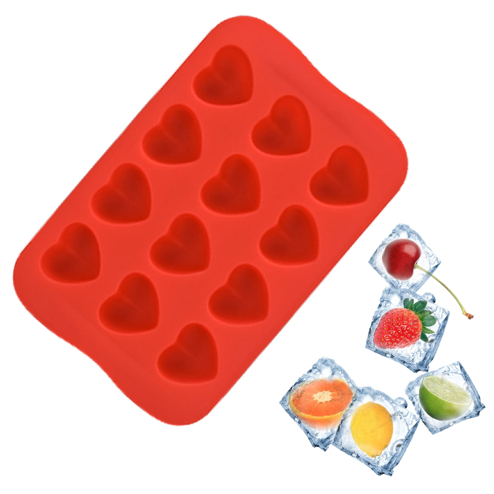 Toneelschrijver gebied opgraven Facaimo Ice Tray | Heart Square Star Round Shaped Ice Cube Trays for  Freezer | Silicone Ice Cube Tray, Easy Release Ice Cube Mold for Cocktails  Whiskey Water - Walmart.com