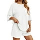 thumbnail image 1 of Conjunto deportivo para mujer: camiseta de cuello redondo y pantalones cortos deportivos. Poliéster transpirable. Lavable a máquina. Primavera/verano. XS-XXXXL., 1 of 8