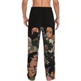 thumbnail image 3 of Boondocks Men's Pajama Pants Cartoon All Over Print Elastic Waistband Sleep Pants with Pockets Drawstring, Soft Unisex Lounge Bottoms Sleepwear, 3 of 8