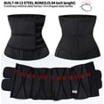 thumbnail image 5 of VASLANDA Women's Waist Trainer Corset Trimmer Belt Waist Cincher Body Shaper Slimming Sports Girdle Weight Loss Shapewear, 5 of 7