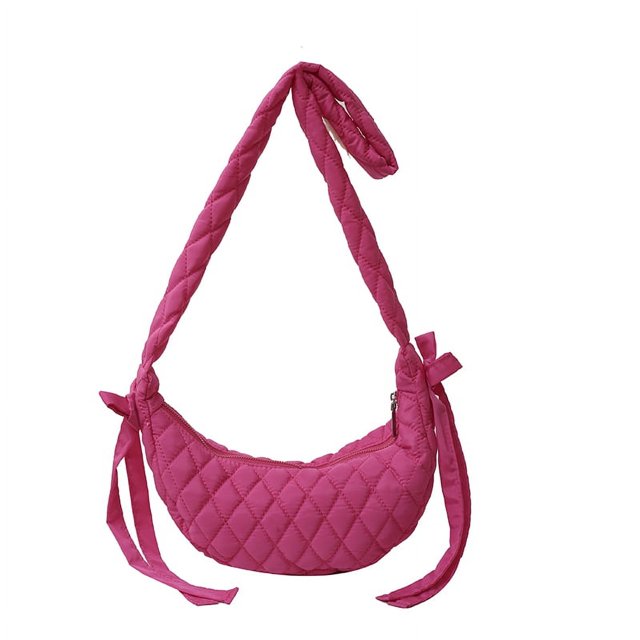 Bolso Celosía Diamantes Cruzado Media Diario para Mujeres Y Niñas Color Sólido