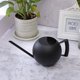 thumbnail image 4 of Regadera de acero inoxidable | Regadera metálica de 1 L con pico largo para plantas de interior y exterior | Acabado cepillado, mango ergonómico, diseño antiderrames, 4 of 7