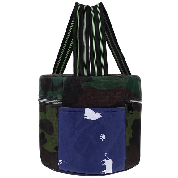 FELTECHELECTR Camouflage Garden Stool Outdoor Patio Seat Cloth Cover 1 Piece