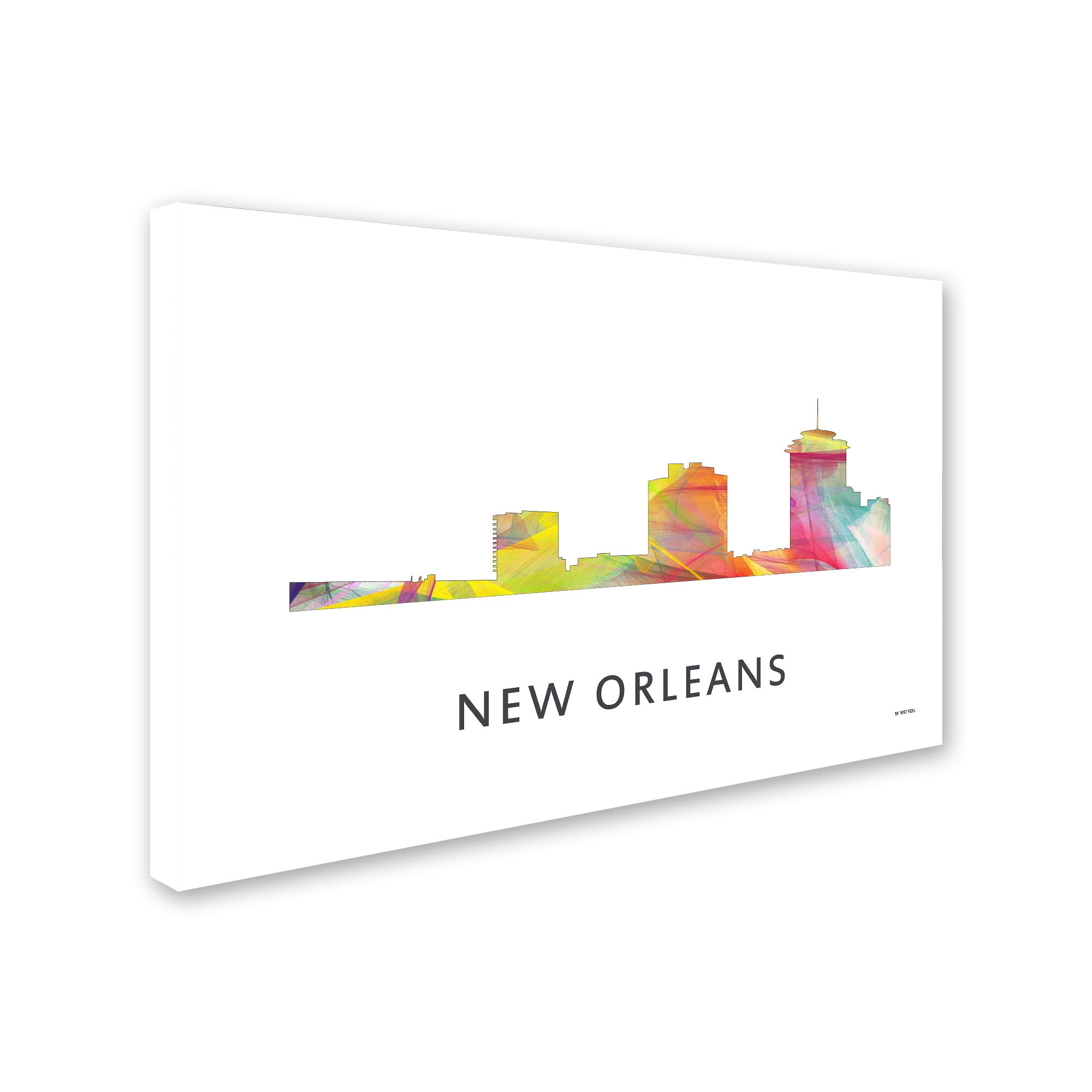 Trademark Fine Art 'New Orleans Louisiana Skyline WB-1' Canvas Art by Marlene Watson