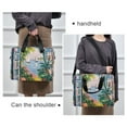 thumbnail image 6 of FORMRS 16" Laptop Bag Carrying Sleeve Case with Handle Travel Shoulder Briefcase, Floral Seaside, 6 of 8