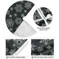 thumbnail image 2 of FMSHPON New Year Christmas Snowflakes Xmas Christmas Tree Skirt Stand Mat for Holiday Party Decoration Indoor Outdoor 48 inches, 2 of 6