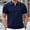 Navy, variant on Wavsuf Mens Shirts Short Sleeve Striped Summer Navy Shirts Size 3XL