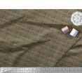 thumbnail image 2 of Soimoi Polyester Crepe Fabric Plaid Check Print Fabric by The Yard 52 Inch Wide, 2 of 3
