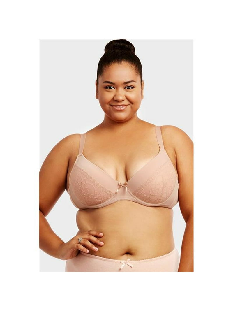 Mamia & Sofra IN-BR4311PLD-34D D Cup Coverage Bra - 34 - Pack of 6 -