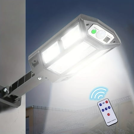 

Byikun Super Bright COB Solar LED Street Light with 3 Modes Motion Sensor and High-Efficiency Polycrystalline Solar Panel for Outdoor Garden Yard and Pathway Illumination