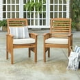 thumbnail image 5 of Manor Park 5-Piece Solid Wood Outdoor Patio Dining Set, Brown, 5 of 5
