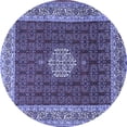 thumbnail image 1 of Ahgly Company Indoor Round Persian Blue Traditional Area Rugs, 8' Round, 1 of 4