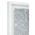 Decmode 16” x 21.5” Silver & Gray Abstract String Art Shadow Box Wall