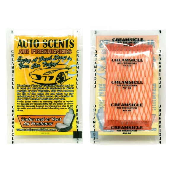Pastillas ambientadoras para auto Donkey Auto Creamsicle, paquete de 15