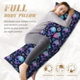 thumbnail image 3 of KLL Ultra Soft Microfiber Body Pillow Cover/Pillowcases 20"x54" with Hidden Zipper Closure-Flower Blue Skull, 3 of 5