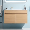 thumbnail image 4 of Yesfashion 30" Bathroom Vanity Set with Drop In Sink,Single Vessel Sink Bowl without Faucet Set,2 Soft Closing Doors Solid Wood Frame Bathroom Storage Cabinet, 4 of 10