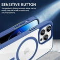 thumbnail image 5 of Case for iPhone 14 Pro Magnetic Case(Not for iPhone 14 Pro Max), Built in Strong Magnets, Clear Hard PC Back Cover + Soft TPU Frame Protective Slim Bumper Case for iPhone 14 Pro - Blue, 5 of 17