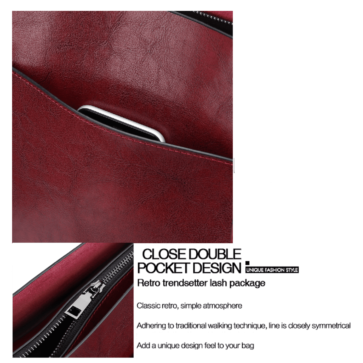 Women Leather Handbag Shoulder Crossbody Bag Tote Satchel Handbag for Christmas Gifts