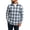 #016-Light Blue, variant on Men Fall Shirt Mineart Men's Plaid Flannel Shirt Long Sleeve Fashion Collar Casual Thin Outerwear Jacket Daily Versatile Top Multi-color