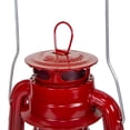 thumbnail image 2 of Linterna Hurricane Stansport 12 (30 cm) en forma de globo de cristal de metal rojo, 2 of 9