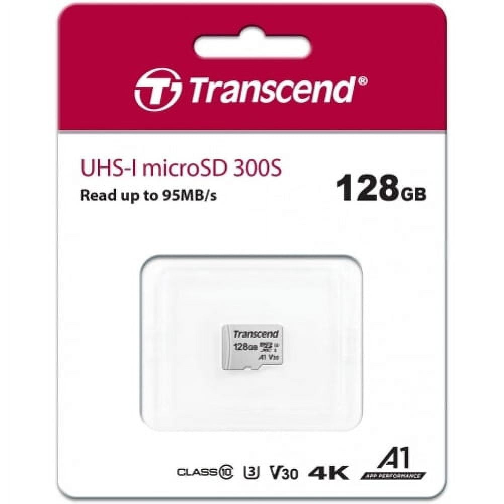 Transcend 128GB Memory Card for CAT S62 Phone - High Speed MicroSD Class A1 U3 MicroSDXC Z7O