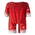 thumbnail image 2 of Christmas Family Pajamas Set Matching Sleepwear Deer Snowflake Print Pullover + Pants Set, 2 of 5