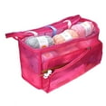 thumbnail image 2 of amagogo Large capacity yarn wool holder with lightweight zipper handbag yarn storage Rosy, 2 of 9