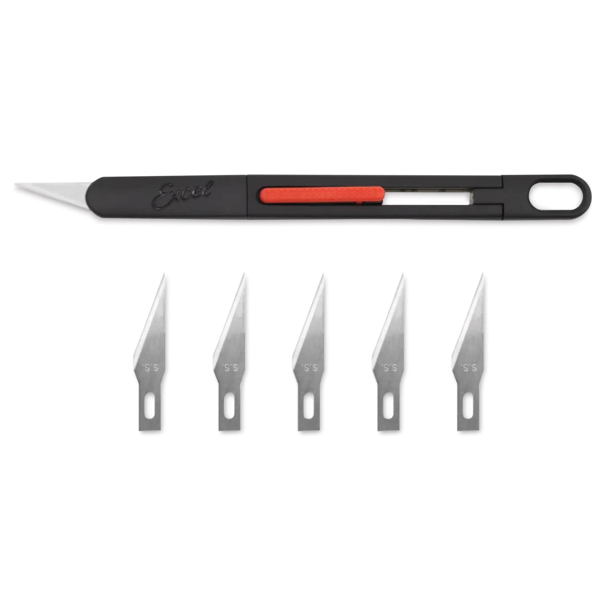 Excel Blades K80 Retractable Craft Knife - With 5 #21 Blades
