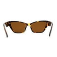 thumbnail image 2 of Womens Mod Squared Cat Eye Sunglasses Tortoise Brown, 2 of 4