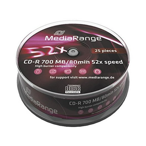 MediaRange CD-R 25-PACK SPINDEL 700MB/80 (CD)