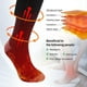 thumbnail image 5 of Calcetines calefactables para hombres y mujeres, calcetines calefactables mejorados 2022, superficie calefactora grande de 70 ℃ para evitar dedos fríos, calcetines calefactables para acampar, senderismo, motocicleta y esquí Rojo Verde MX-0132863FYD, 5 of 5