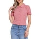 thumbnail image 1 of INSPIRAR CHIC Blusas de Algodón con Cuello Peter Pan y Botones Vintage para Mujeres en Rosa Oscuro Talla M, 1 of 6