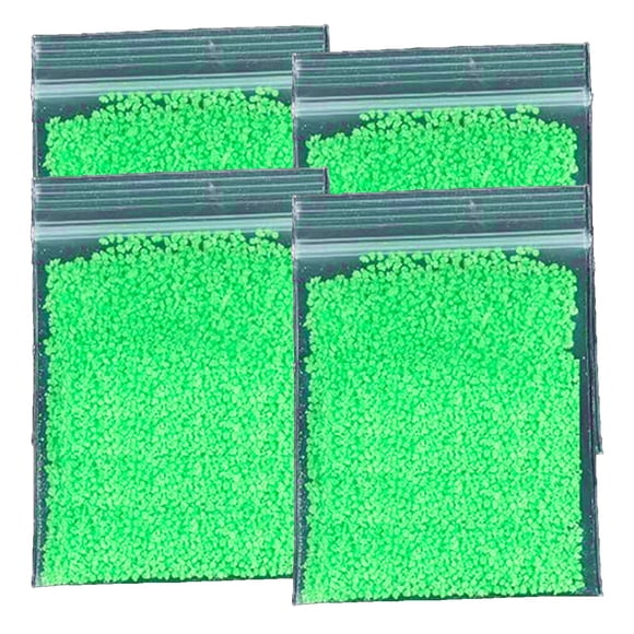 Arena Luminicente LumaSandGreen 4Pzas Verde Absorción 20-30 min. Duración 2 Hrs. Arcilla Púrpura.